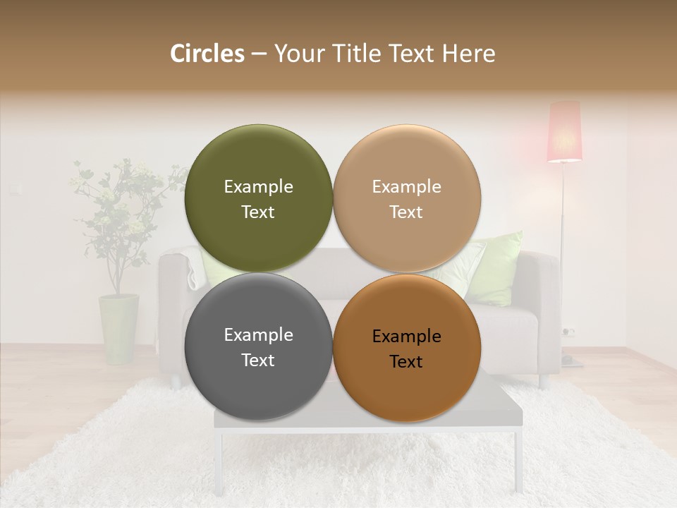 Lifestyle Sitting Room PowerPoint Template