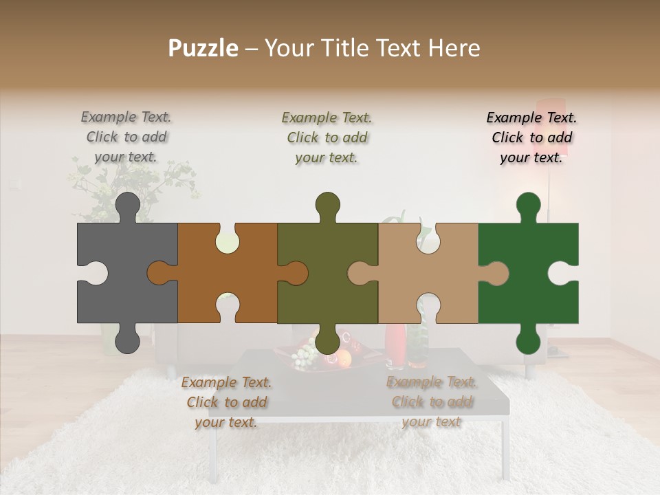 Lifestyle Sitting Room PowerPoint Template