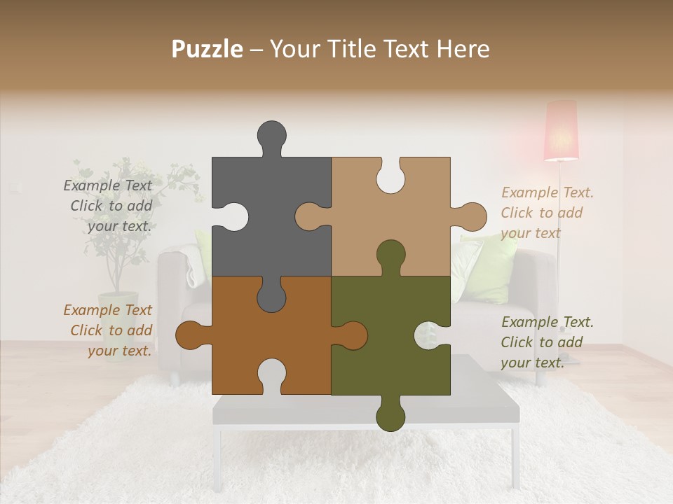 Lifestyle Sitting Room PowerPoint Template