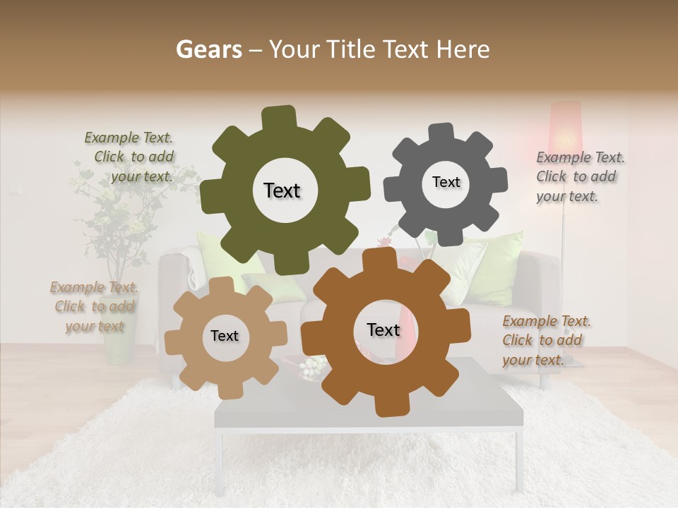 Lifestyle Sitting Room PowerPoint Template