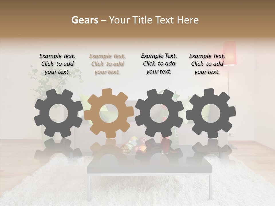 Lifestyle Sitting Room PowerPoint Template