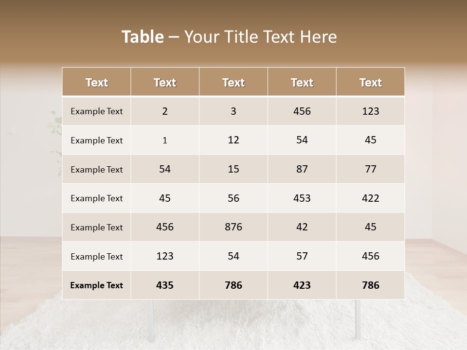 Lifestyle Sitting Room PowerPoint Template