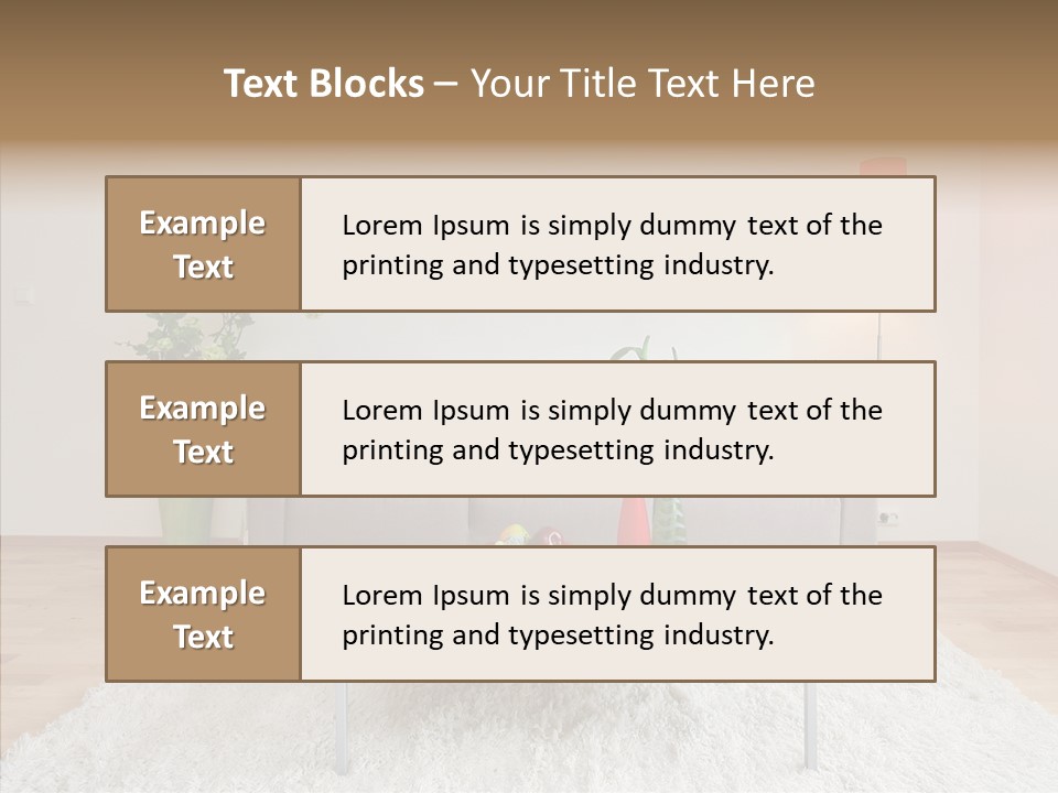 Lifestyle Sitting Room PowerPoint Template