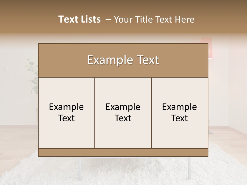 Lifestyle Sitting Room PowerPoint Template