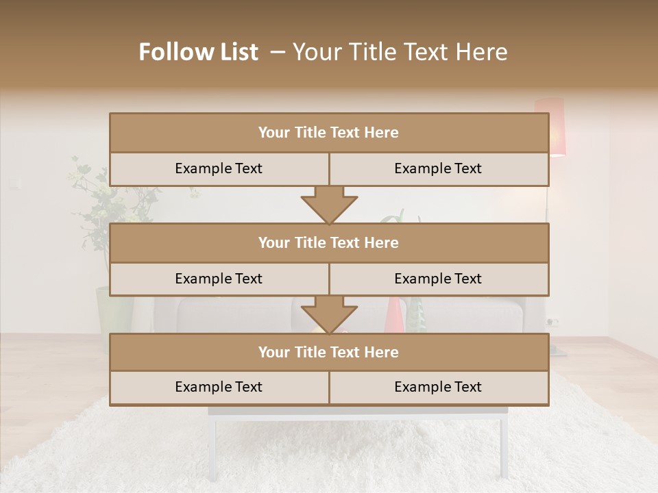 Lifestyle Sitting Room PowerPoint Template
