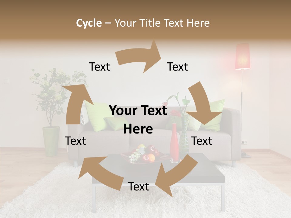 Lifestyle Sitting Room PowerPoint Template