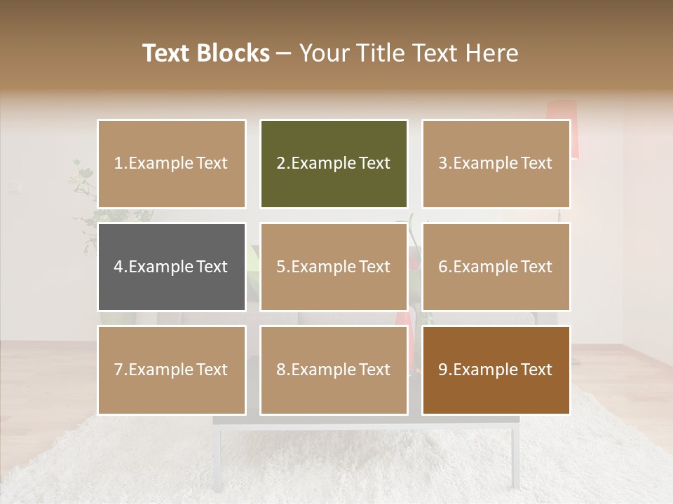 Lifestyle Sitting Room PowerPoint Template