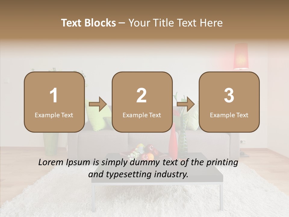 Lifestyle Sitting Room PowerPoint Template