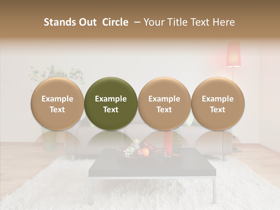 Lifestyle Sitting Room PowerPoint Template