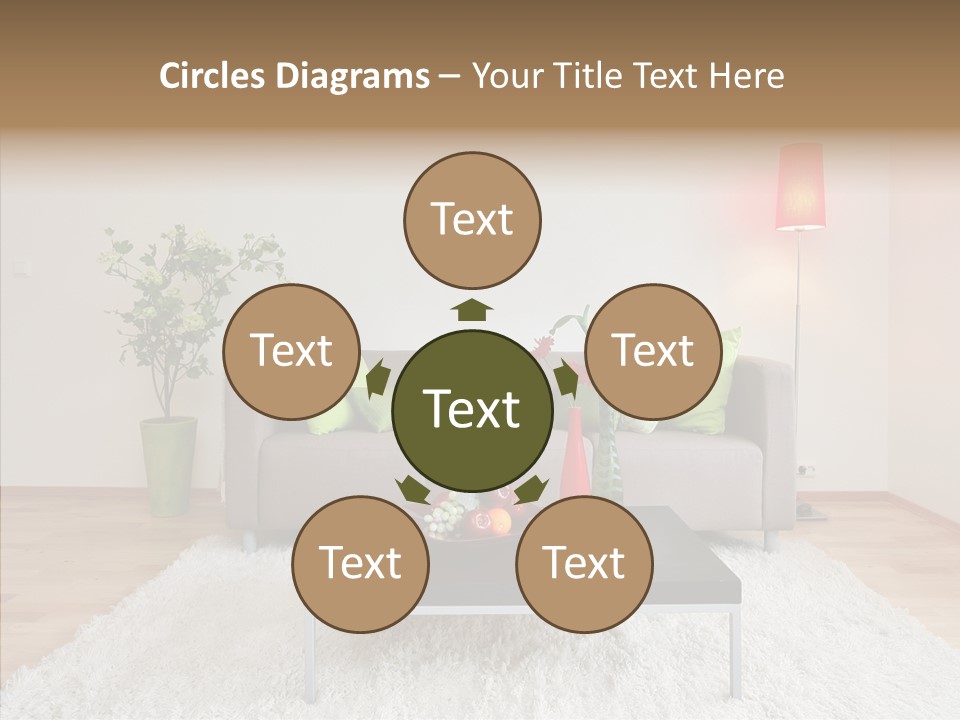 Lifestyle Sitting Room PowerPoint Template