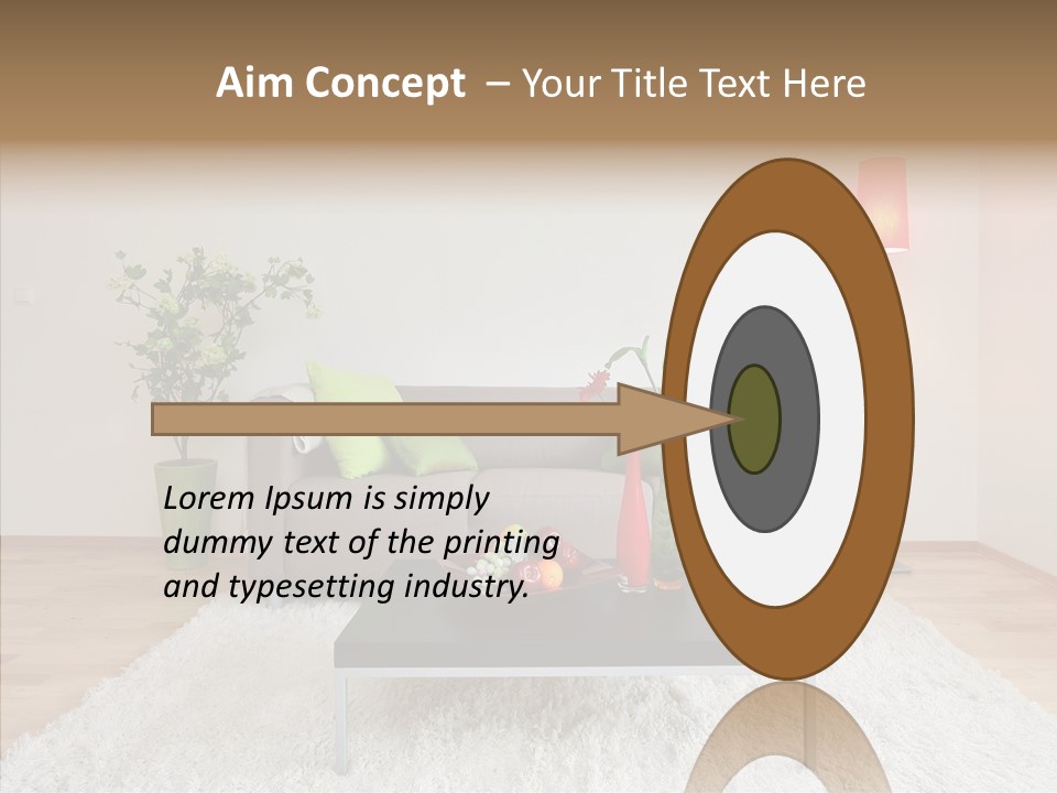 Lifestyle Sitting Room PowerPoint Template