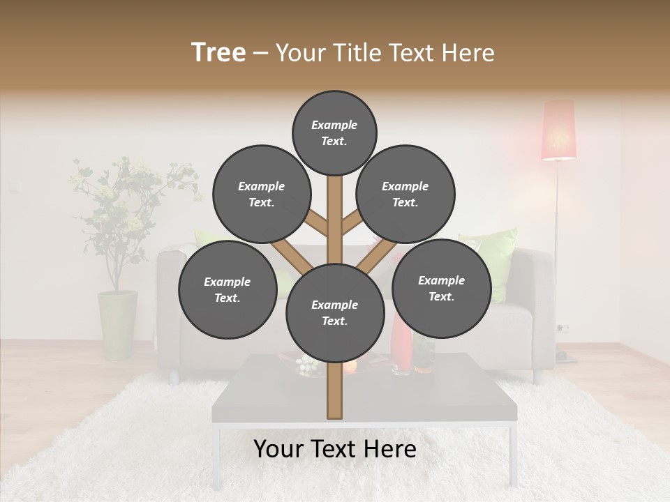 Lifestyle Sitting Room PowerPoint Template
