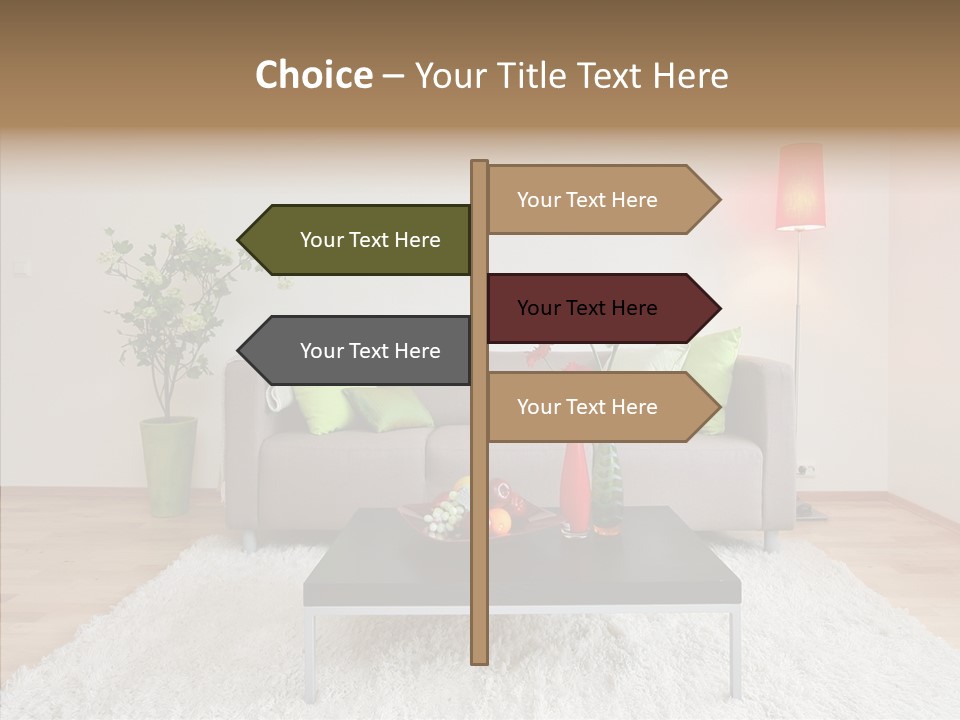 Lifestyle Sitting Room PowerPoint Template