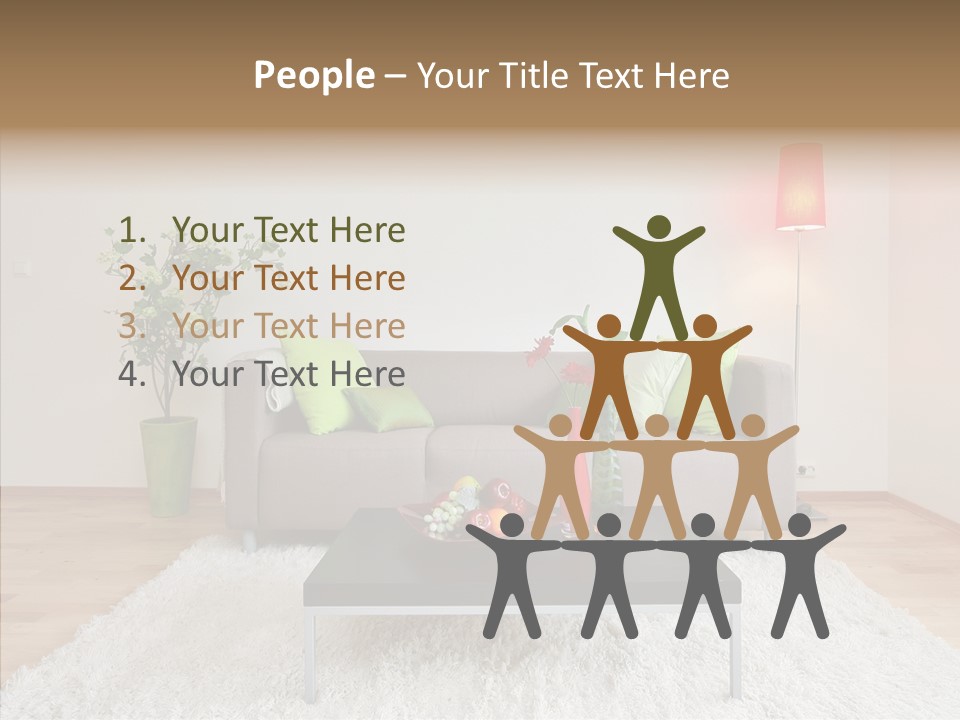 Lifestyle Sitting Room PowerPoint Template