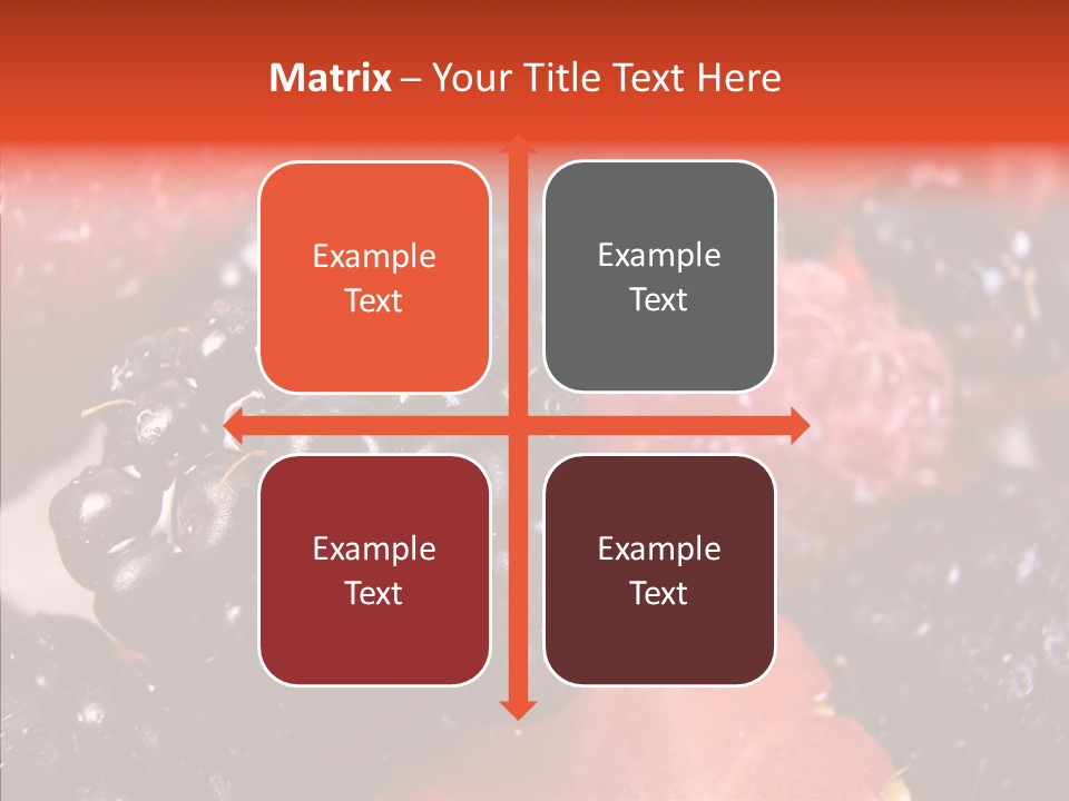 Textures Raspberry Food PowerPoint Template