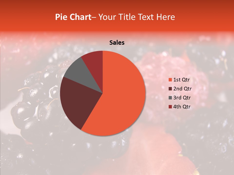 Textures Raspberry Food PowerPoint Template