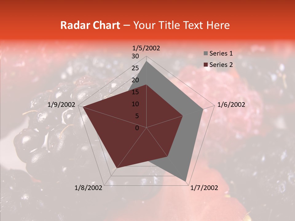 Textures Raspberry Food PowerPoint Template