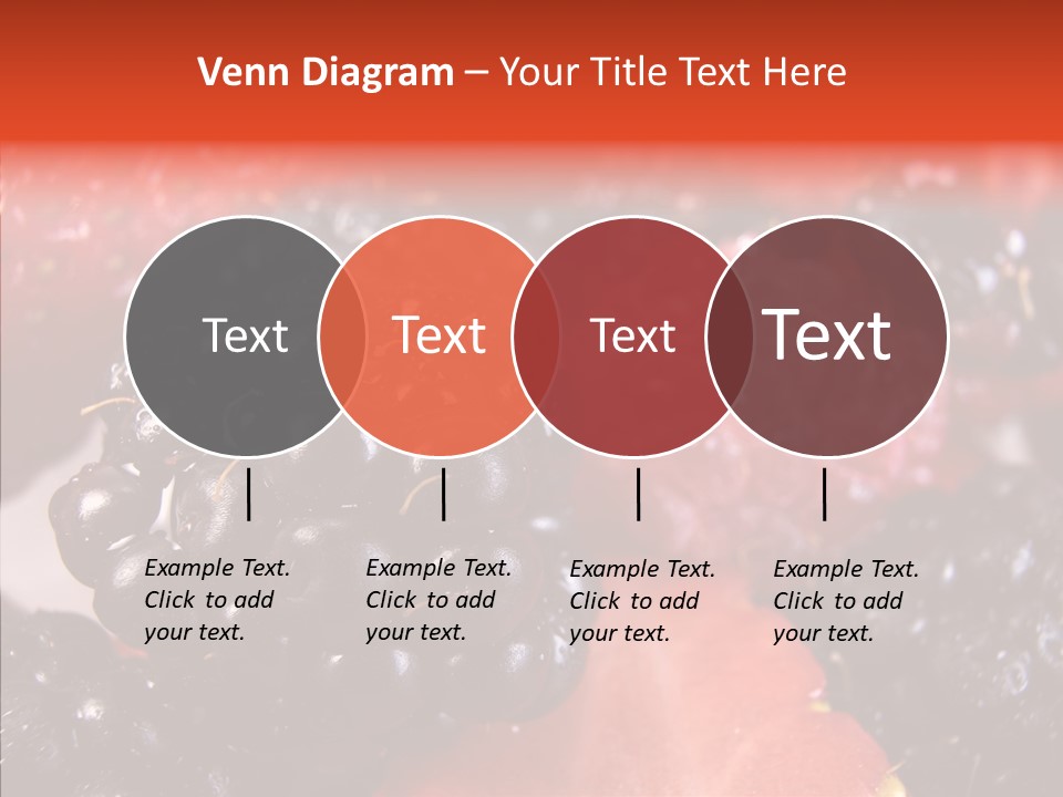 Textures Raspberry Food PowerPoint Template