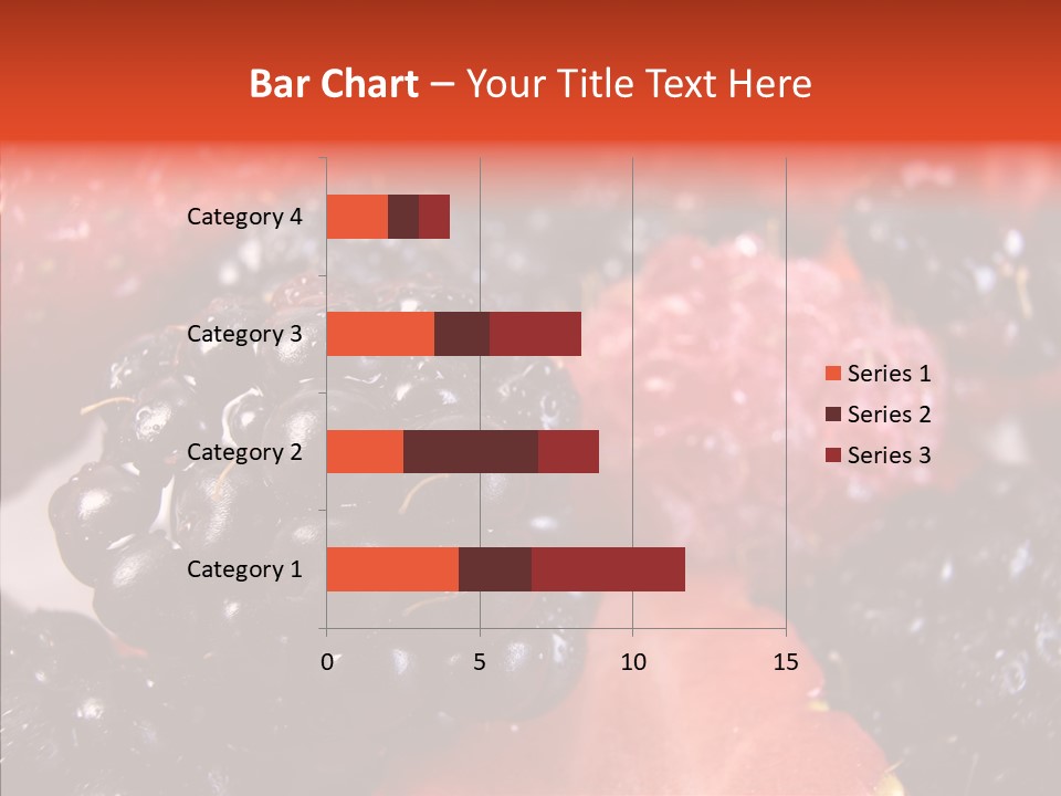Textures Raspberry Food PowerPoint Template