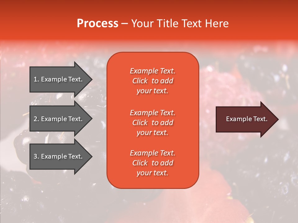 Textures Raspberry Food PowerPoint Template