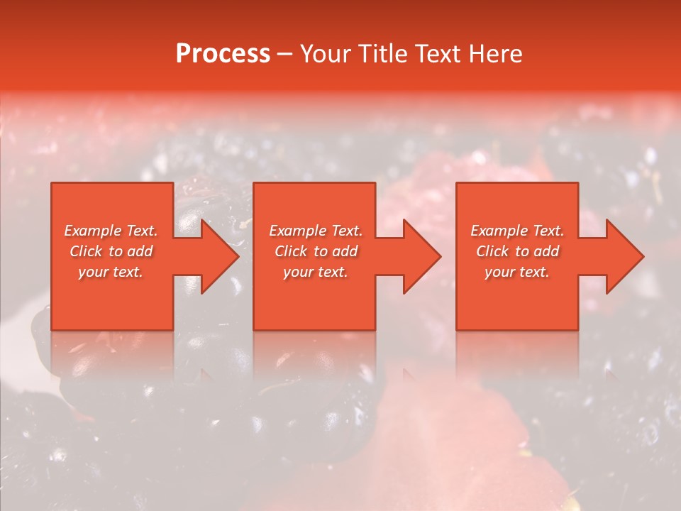 Textures Raspberry Food PowerPoint Template