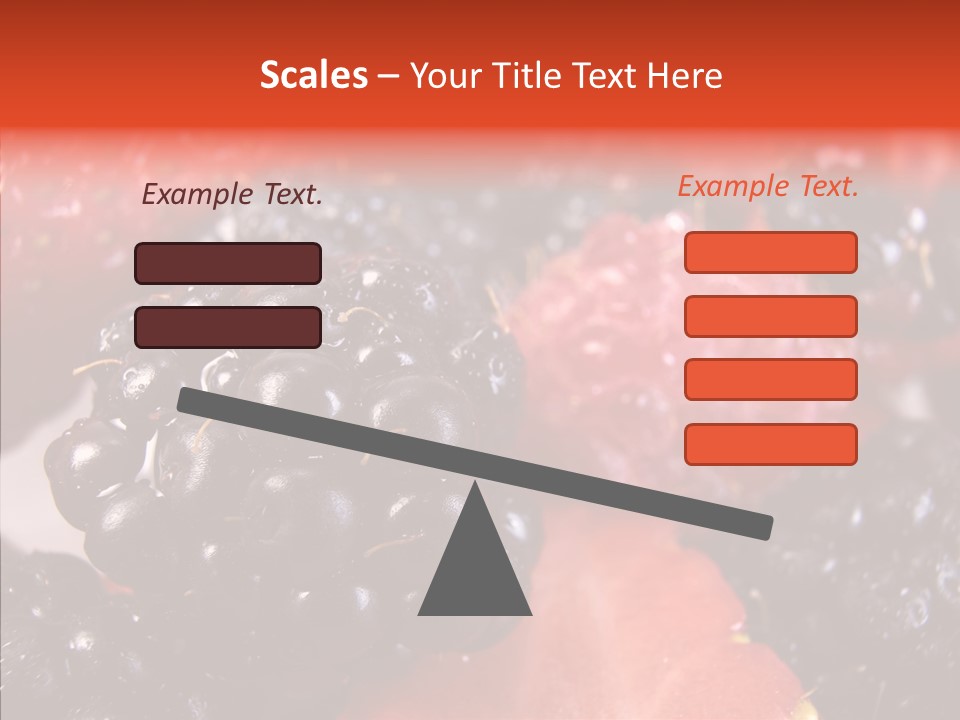 Textures Raspberry Food PowerPoint Template