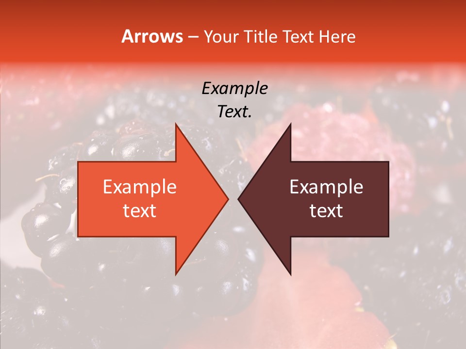 Textures Raspberry Food PowerPoint Template