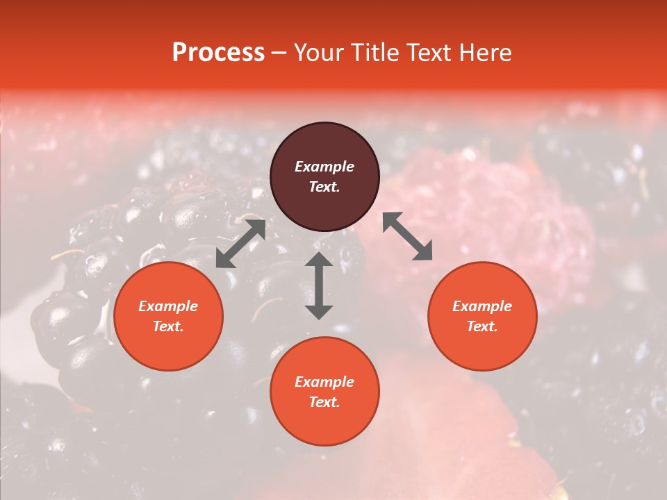 Textures Raspberry Food PowerPoint Template