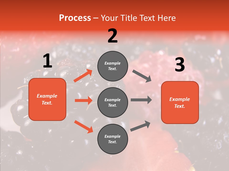 Textures Raspberry Food PowerPoint Template