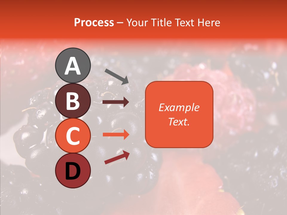 Textures Raspberry Food PowerPoint Template