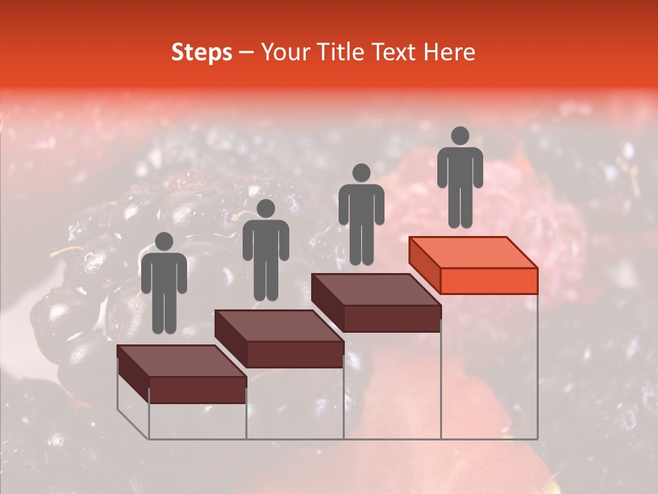 Textures Raspberry Food PowerPoint Template