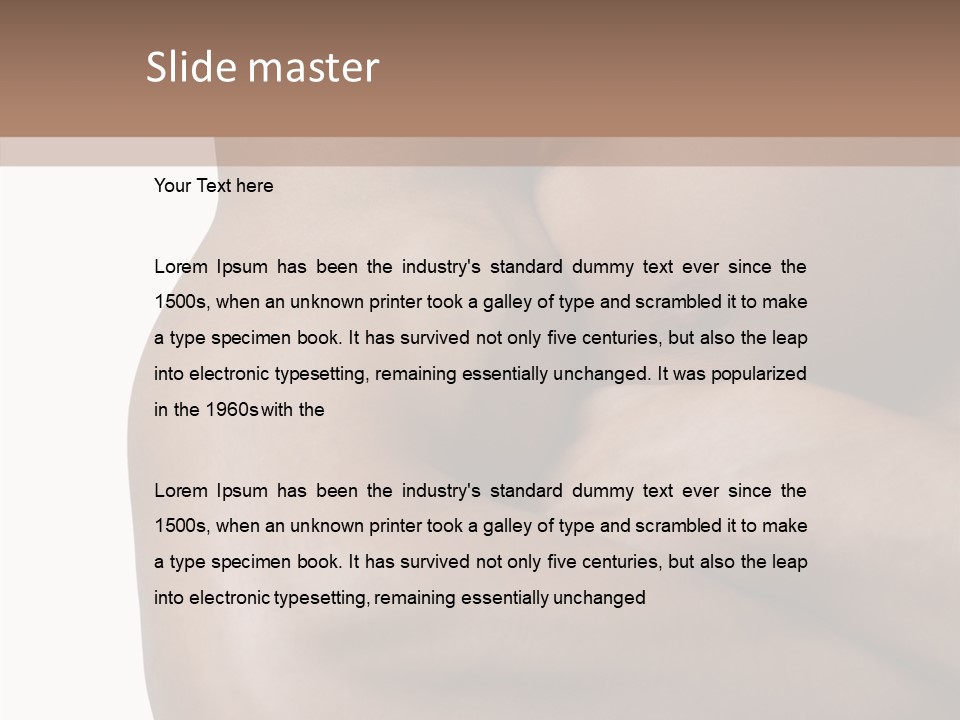 Isolated Muscular Fitness PowerPoint Template