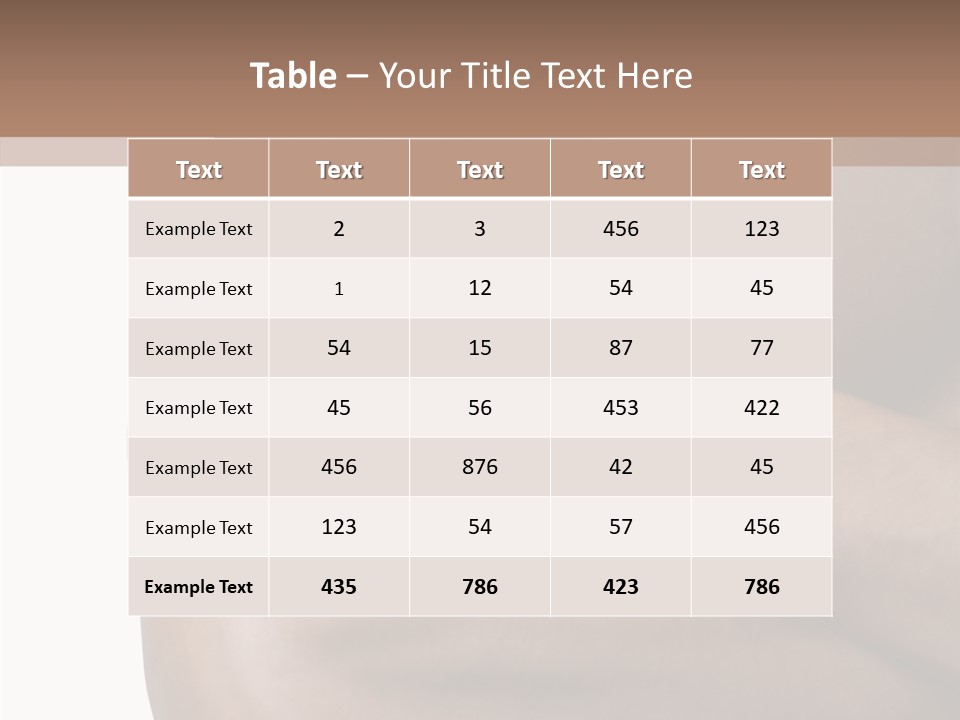 Isolated Muscular Fitness PowerPoint Template