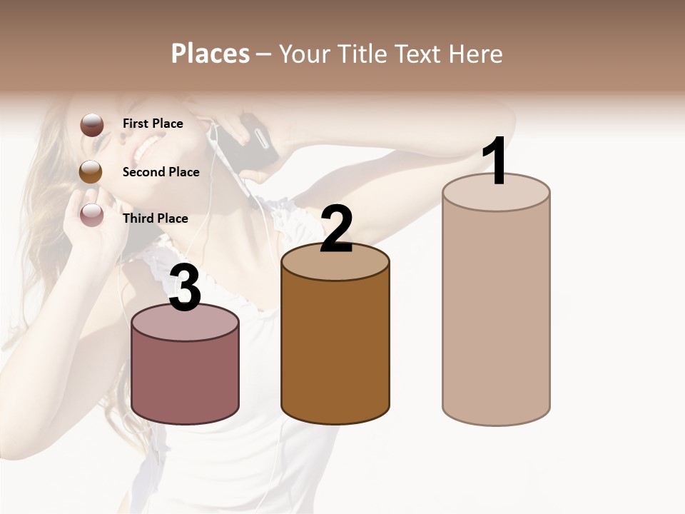 Pretty Slender Healthy PowerPoint Template