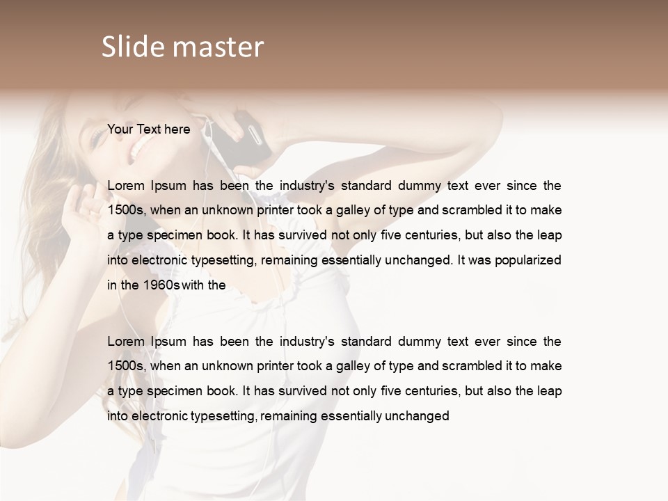 Pretty Slender Healthy PowerPoint Template