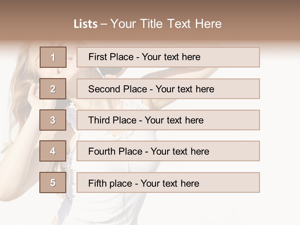 Pretty Slender Healthy PowerPoint Template