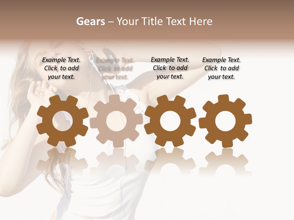 Pretty Slender Healthy PowerPoint Template