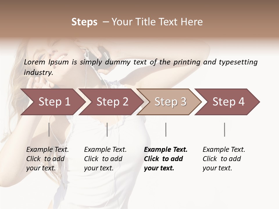 Pretty Slender Healthy PowerPoint Template
