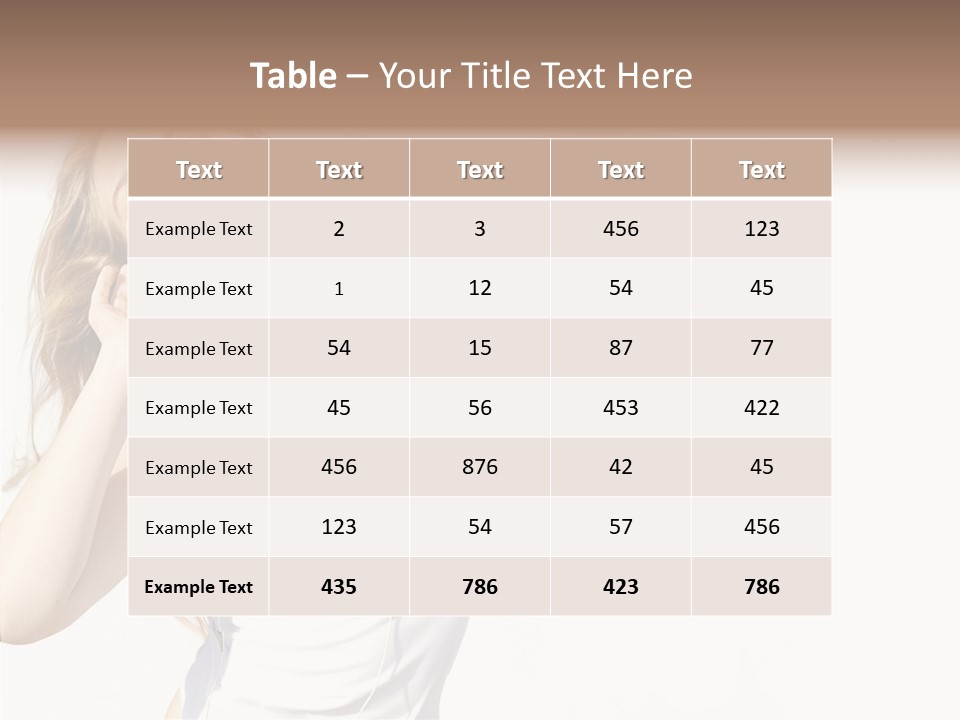 Pretty Slender Healthy PowerPoint Template