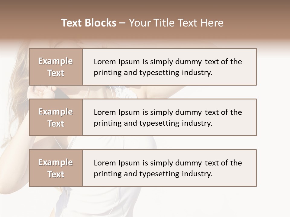 Pretty Slender Healthy PowerPoint Template
