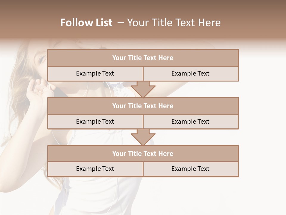 Pretty Slender Healthy PowerPoint Template