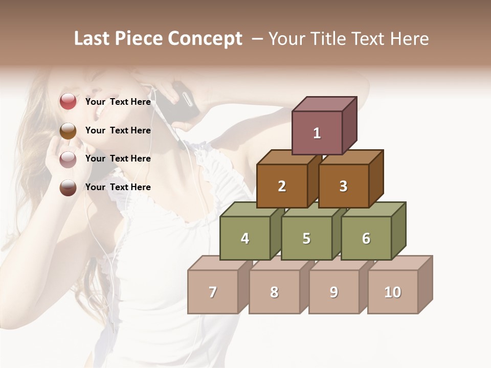 Pretty Slender Healthy PowerPoint Template