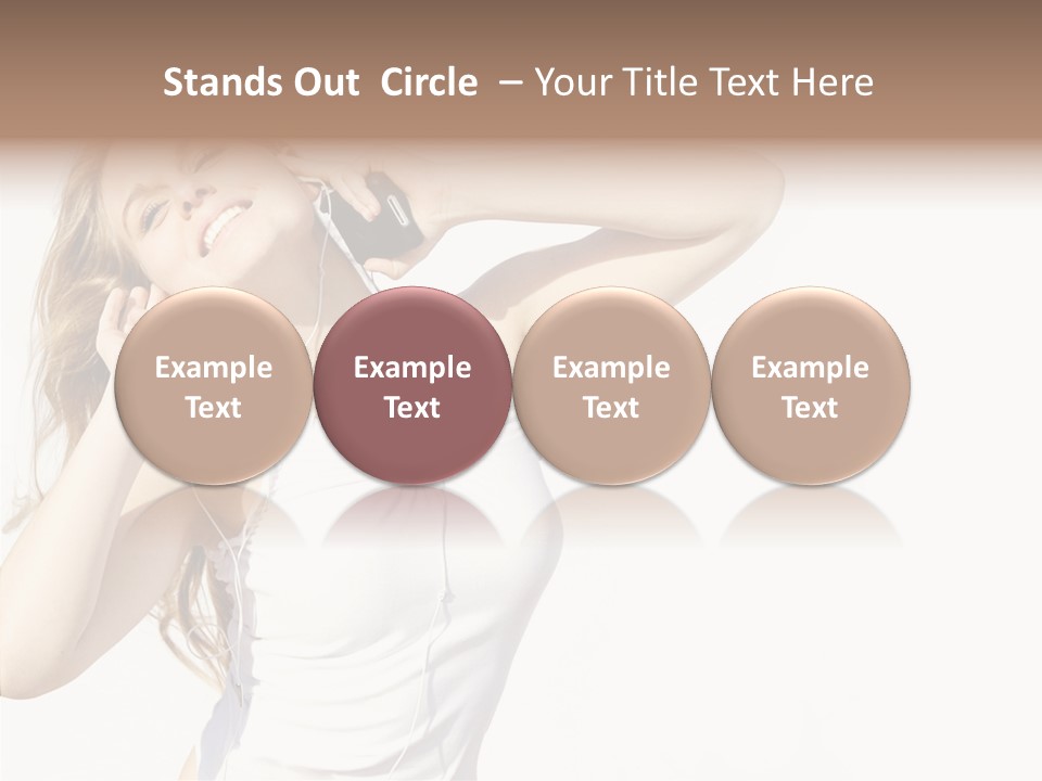 Pretty Slender Healthy PowerPoint Template