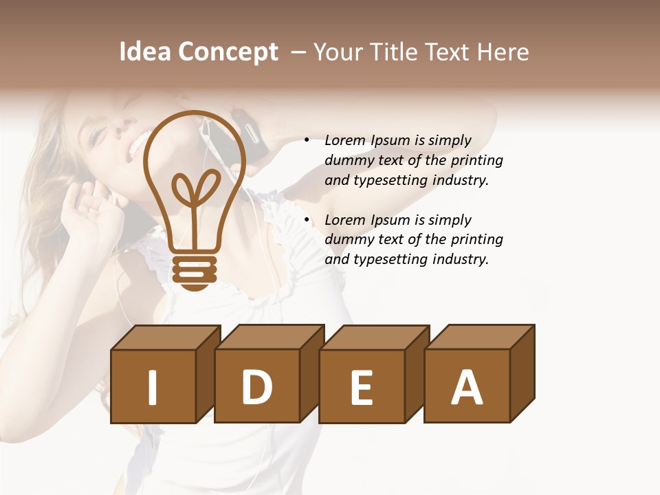 Pretty Slender Healthy PowerPoint Template