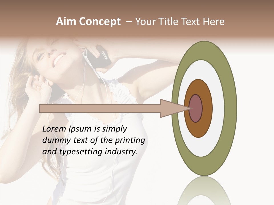 Pretty Slender Healthy PowerPoint Template