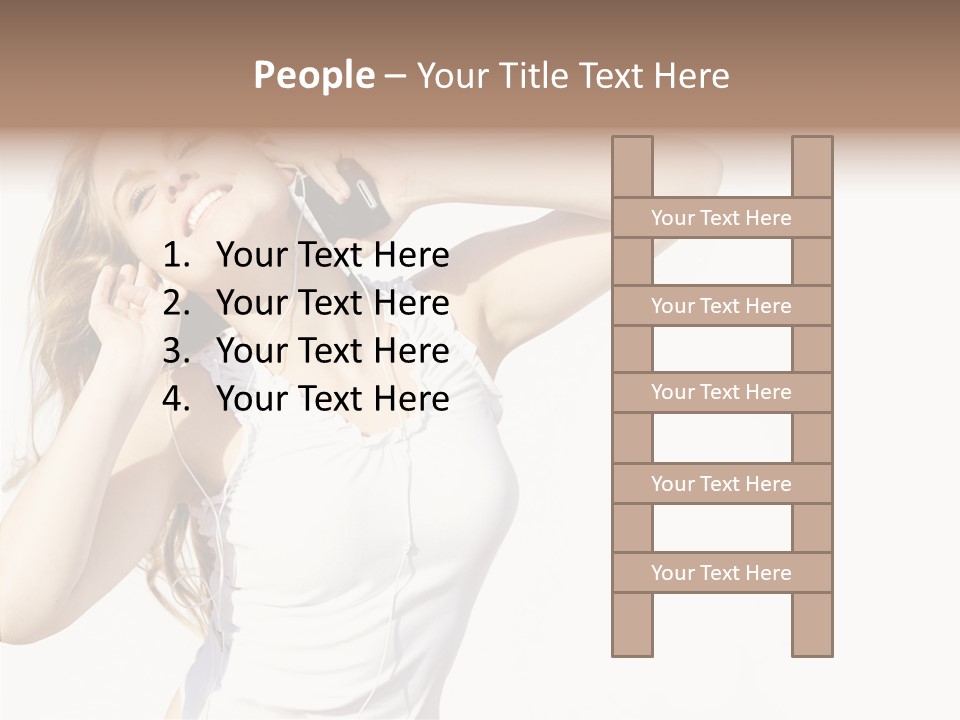 Pretty Slender Healthy PowerPoint Template