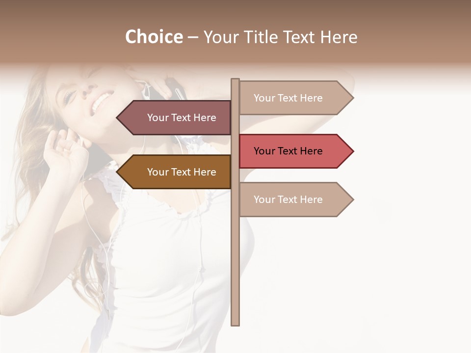 Pretty Slender Healthy PowerPoint Template