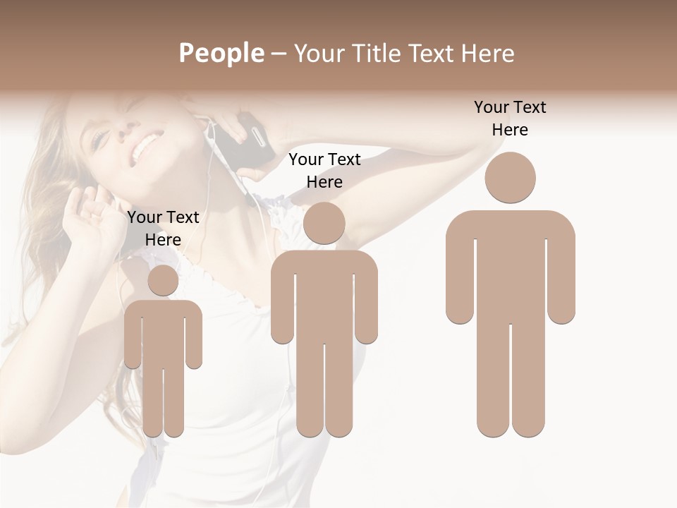 Pretty Slender Healthy PowerPoint Template