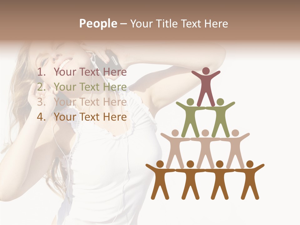 Pretty Slender Healthy PowerPoint Template