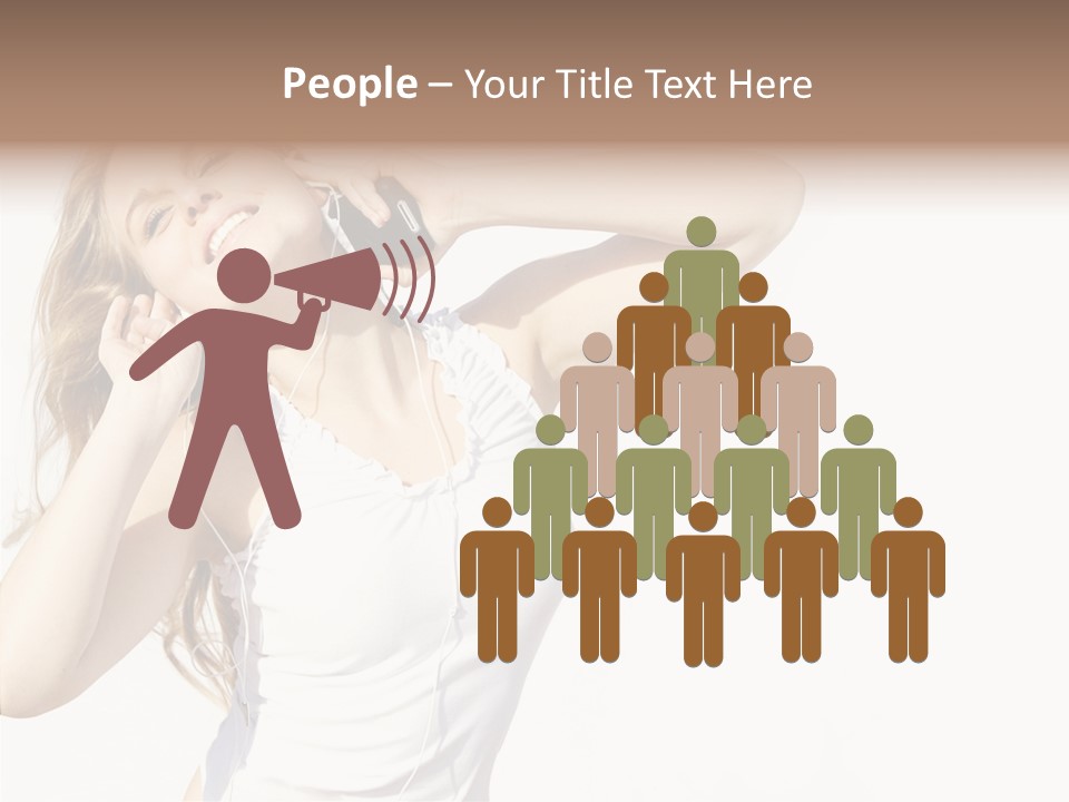 Pretty Slender Healthy PowerPoint Template